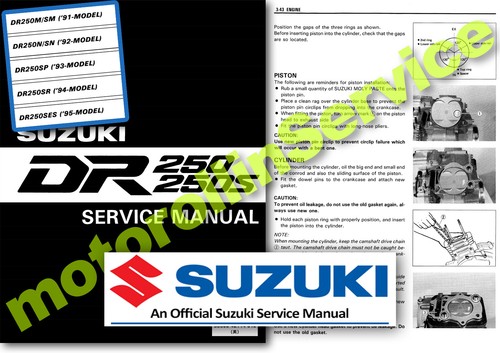 Suzuki dr250 service - dr250, manual